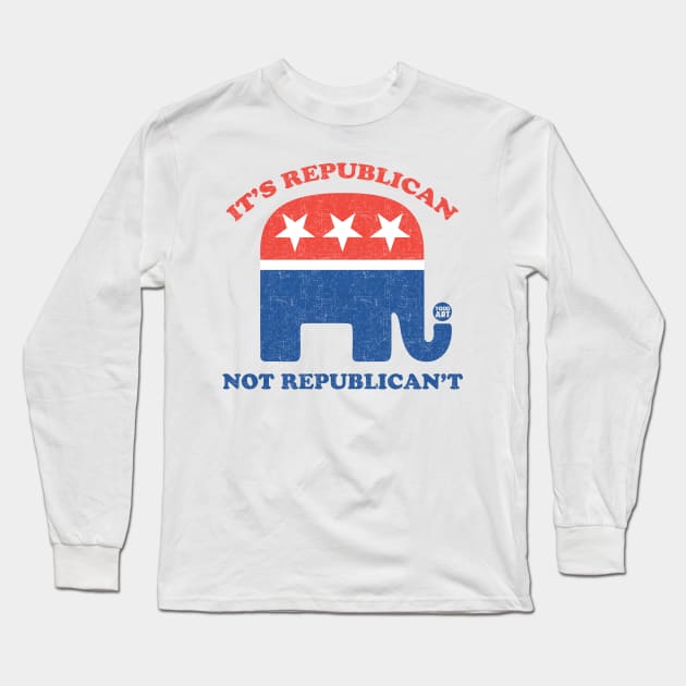 republican Long Sleeve T-Shirt by toddgoldmanart